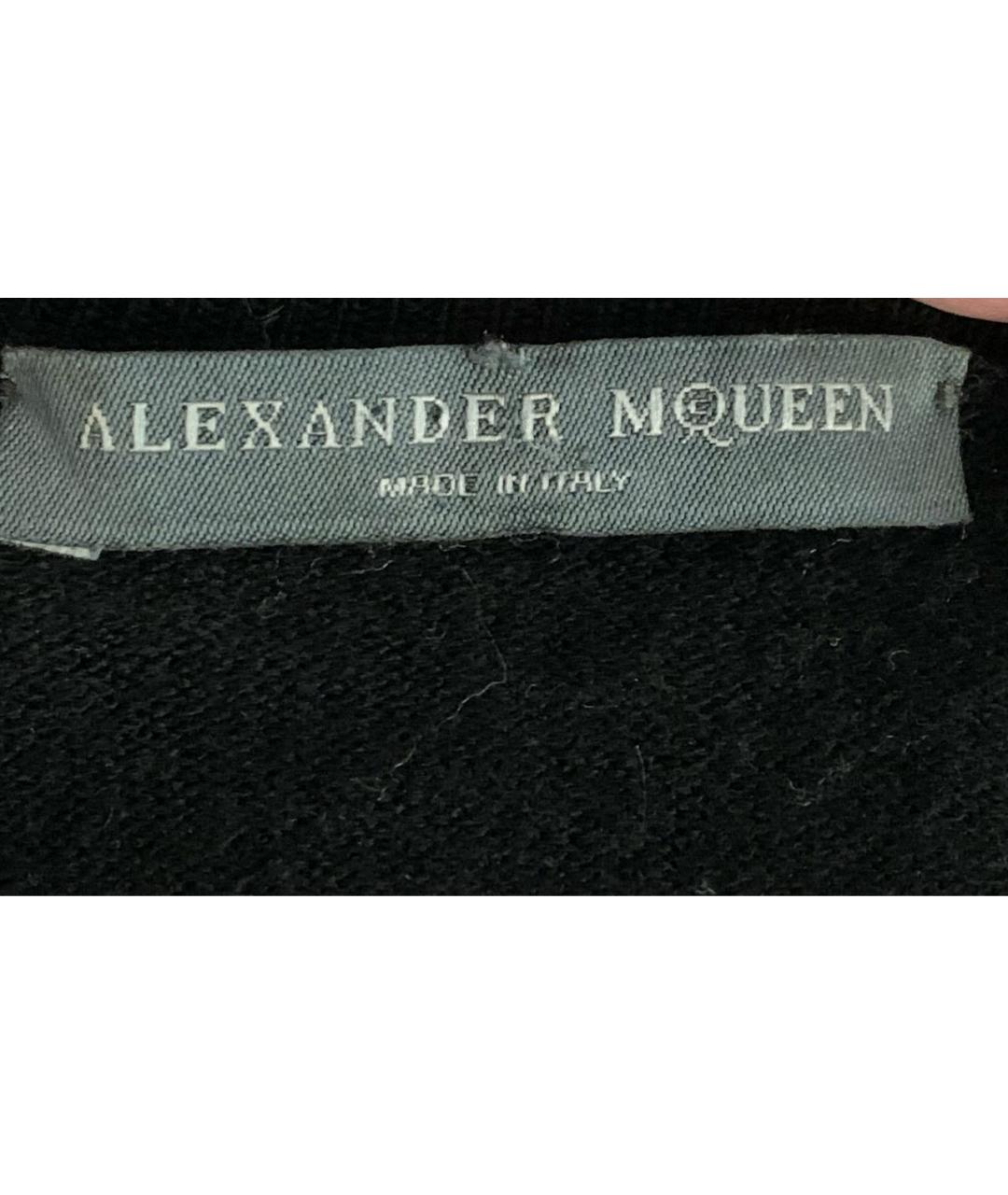 ALEXANDER MCQUEEN Черный шерстяной джемпер / свитер, фото 3