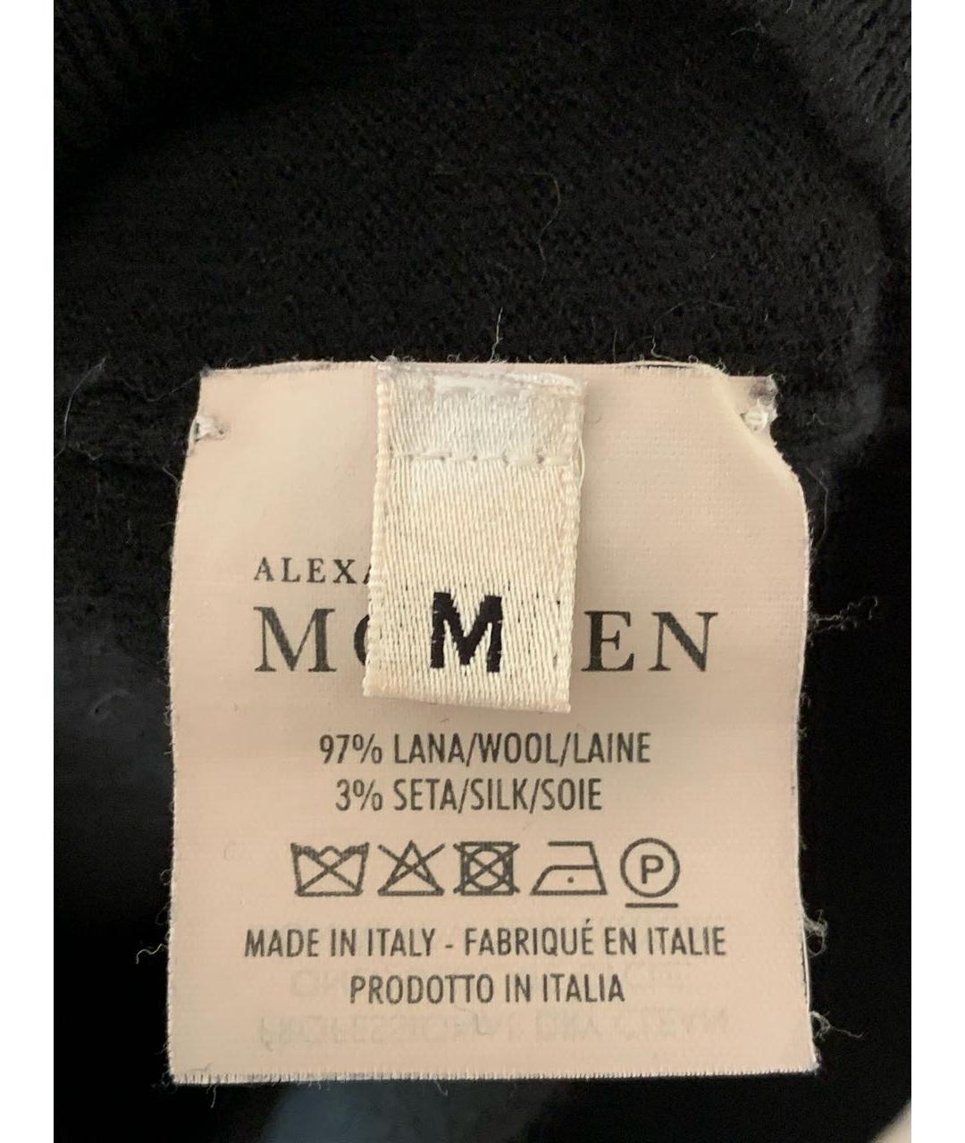 ALEXANDER MCQUEEN Черный шерстяной джемпер / свитер, фото 4