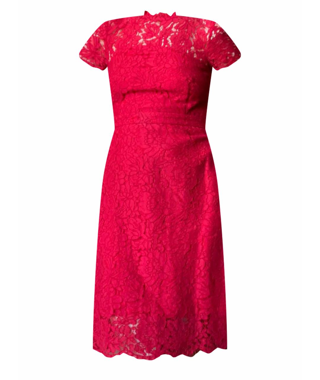 DIANE VON FURSTENBERG Красное хлопковое вечернее платье, фото 1
