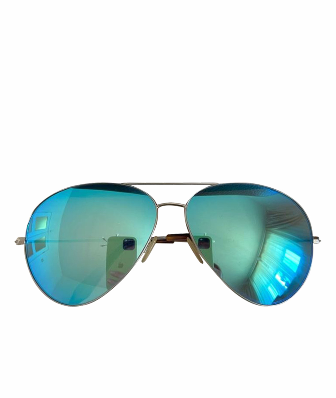 VICTORIA BECKHAM Голубые металлические солнцезащитные очки, фото 1