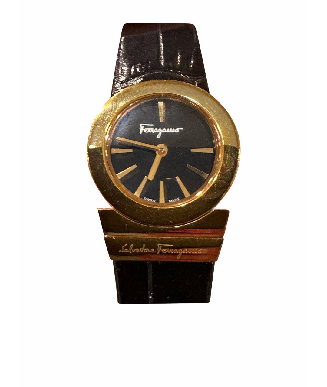 SALVATORE FERRAGAMO Золотые стальные часы, фото 1