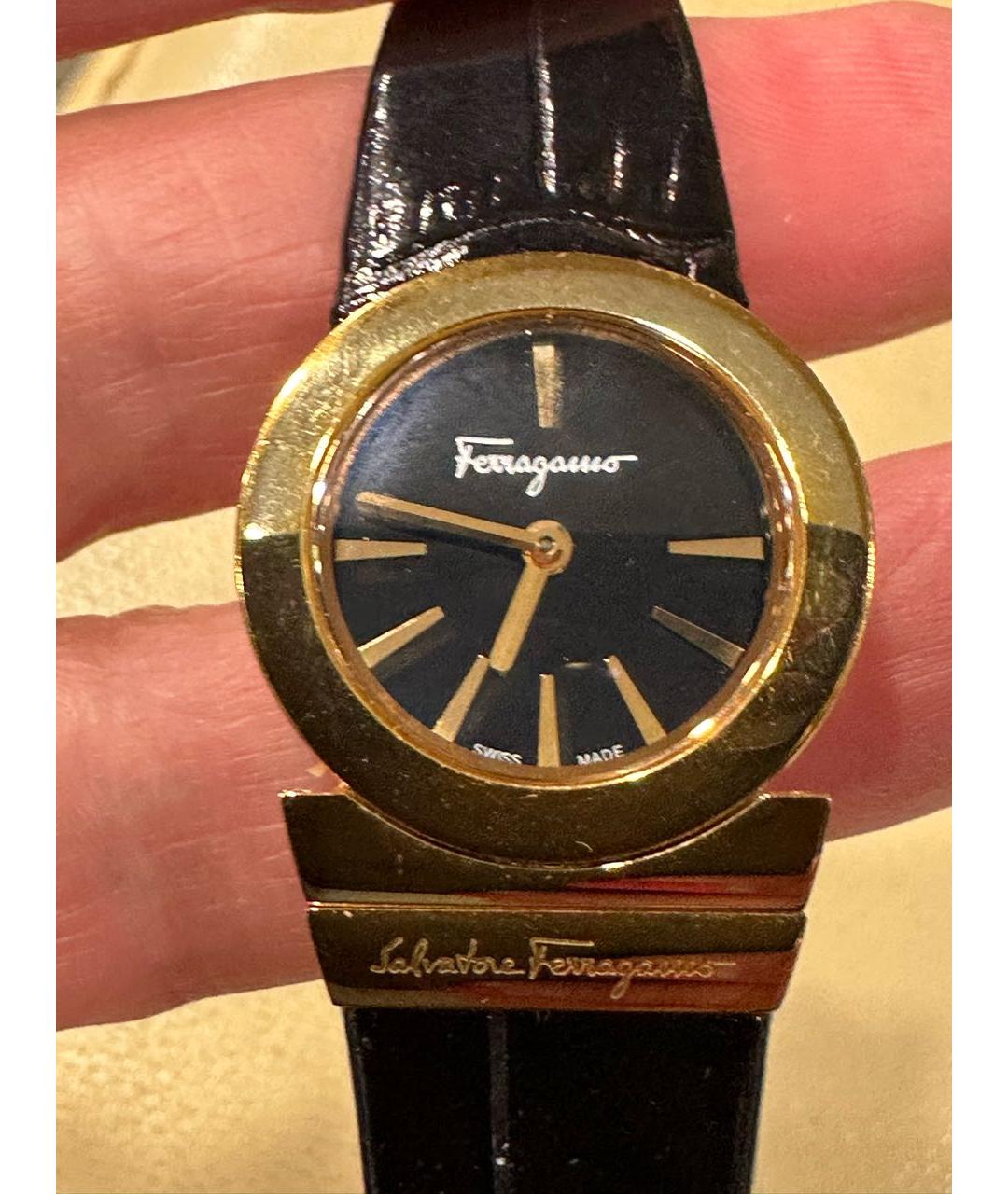 SALVATORE FERRAGAMO Золотые стальные часы, фото 7