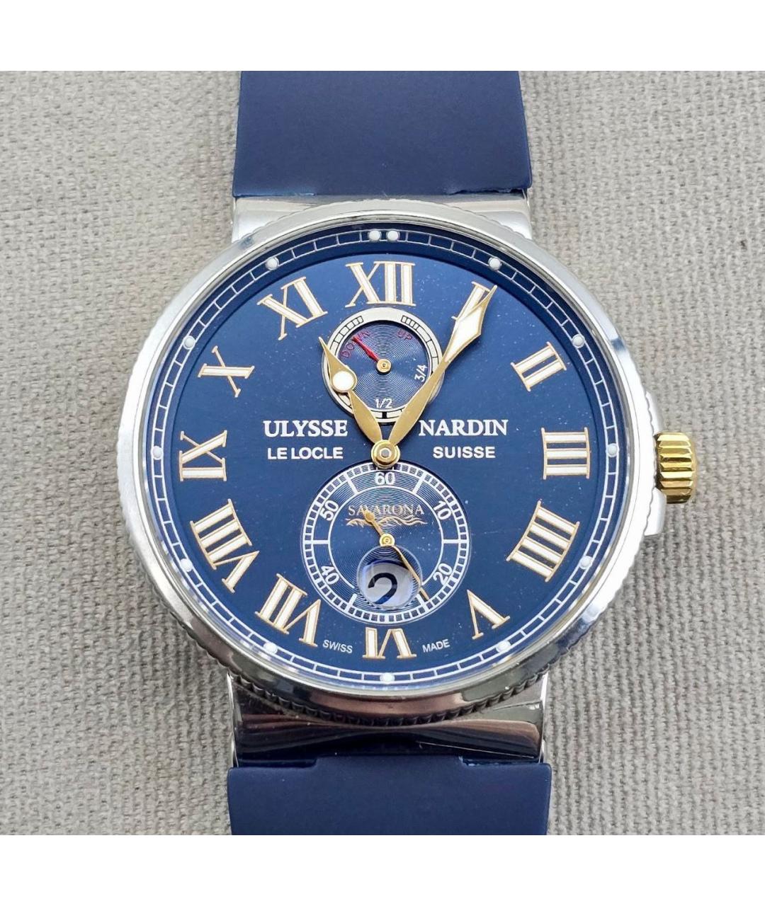 Ulysse Nardin Синие часы из белого золота, фото 9