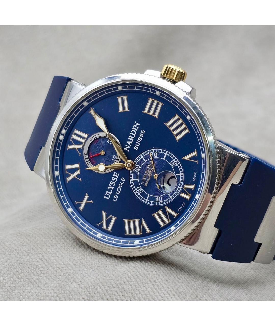 Ulysse Nardin Синие часы из белого золота, фото 2