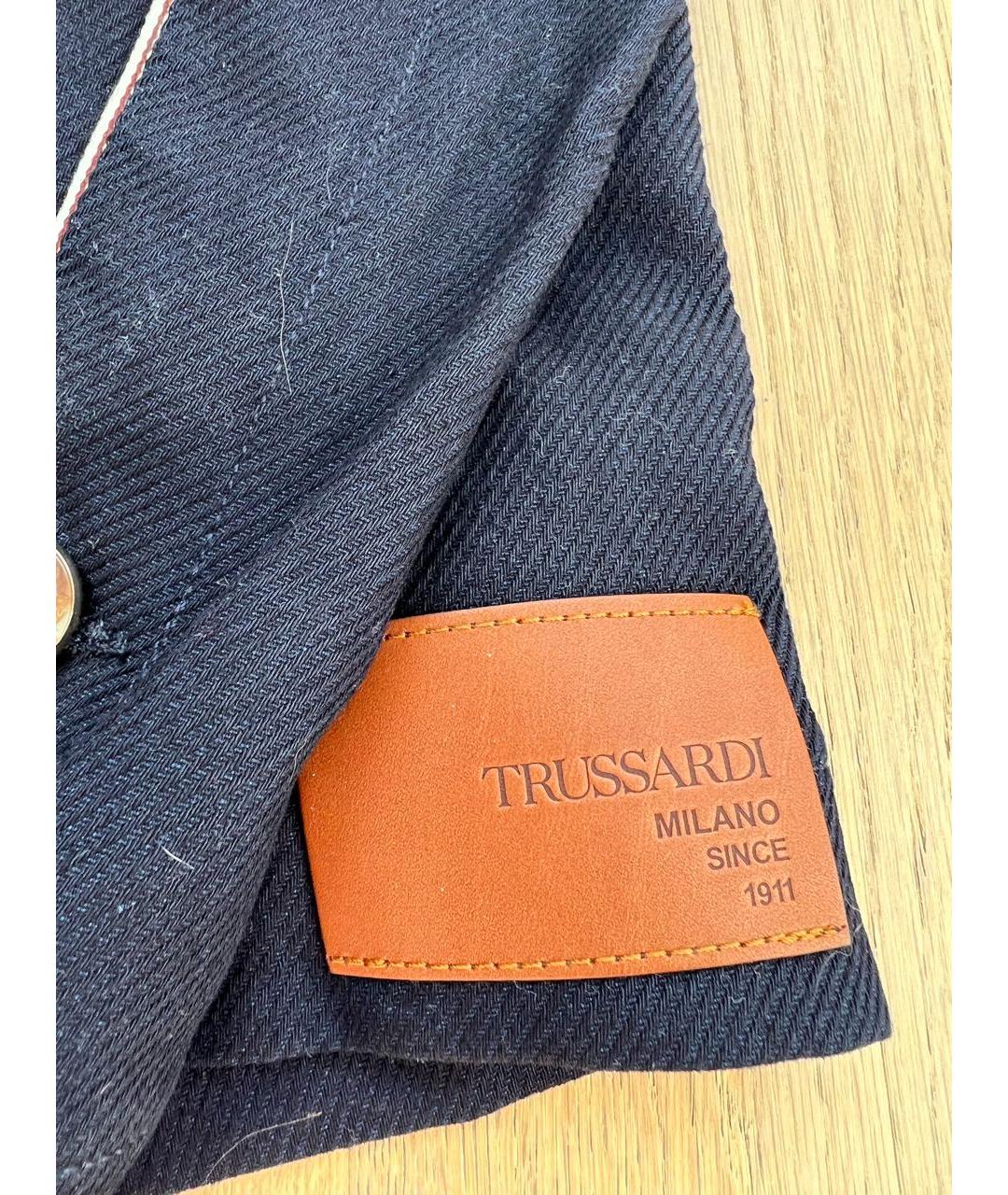 TRUSSARDI Темно-синяя куртка, фото 5