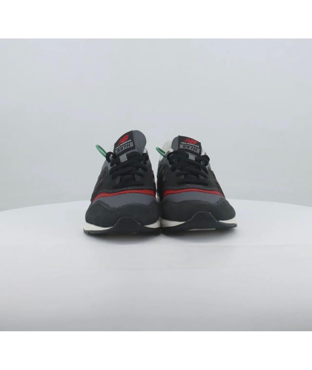 NEW BALANCE Черные замшевые низкие кроссовки / кеды, фото 3
