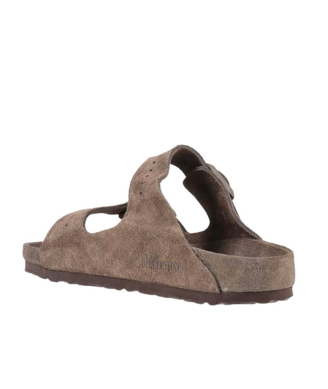 BIRKENSTOCK Коричневые замшевые сандалии, фото 3