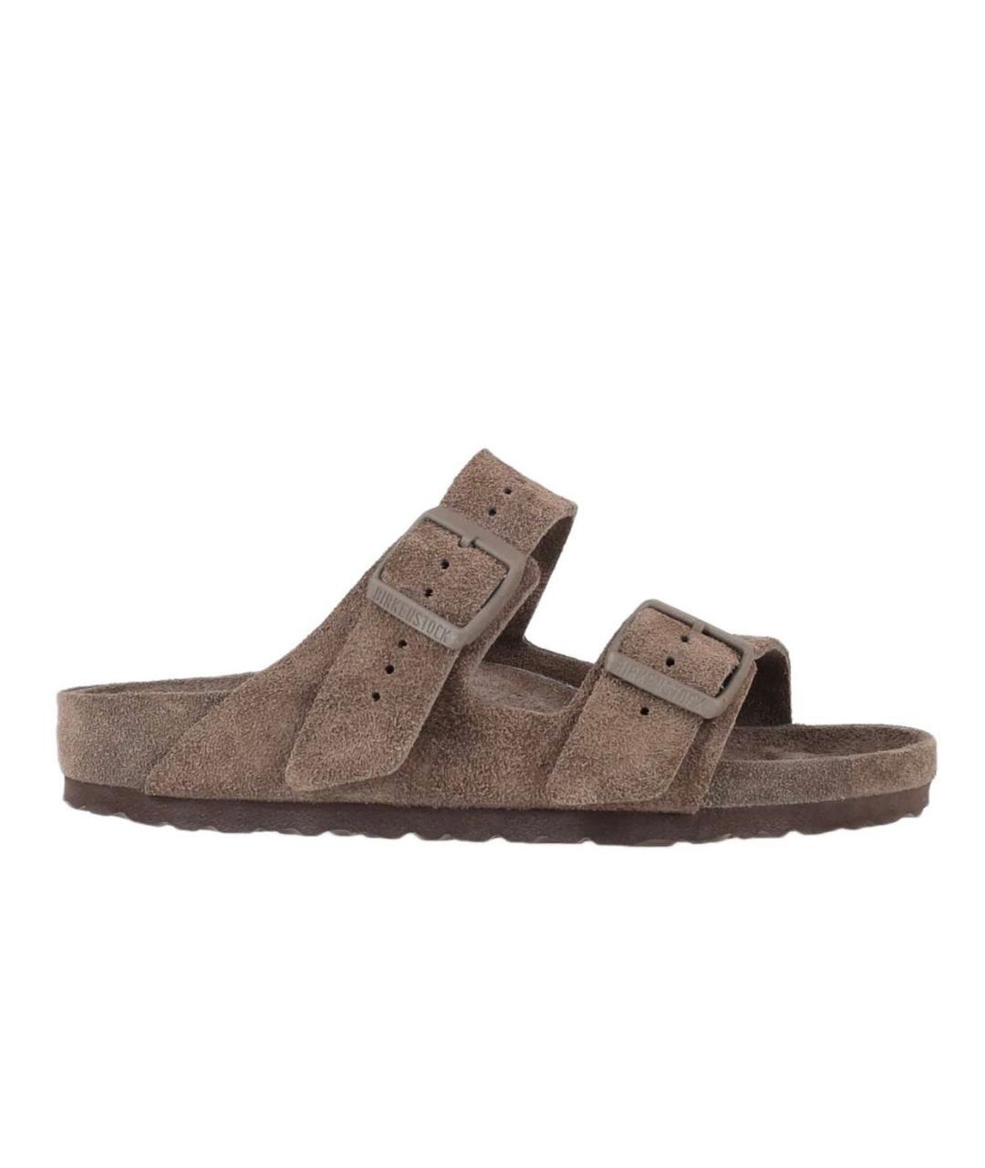 BIRKENSTOCK Коричневые замшевые сандалии, фото 6