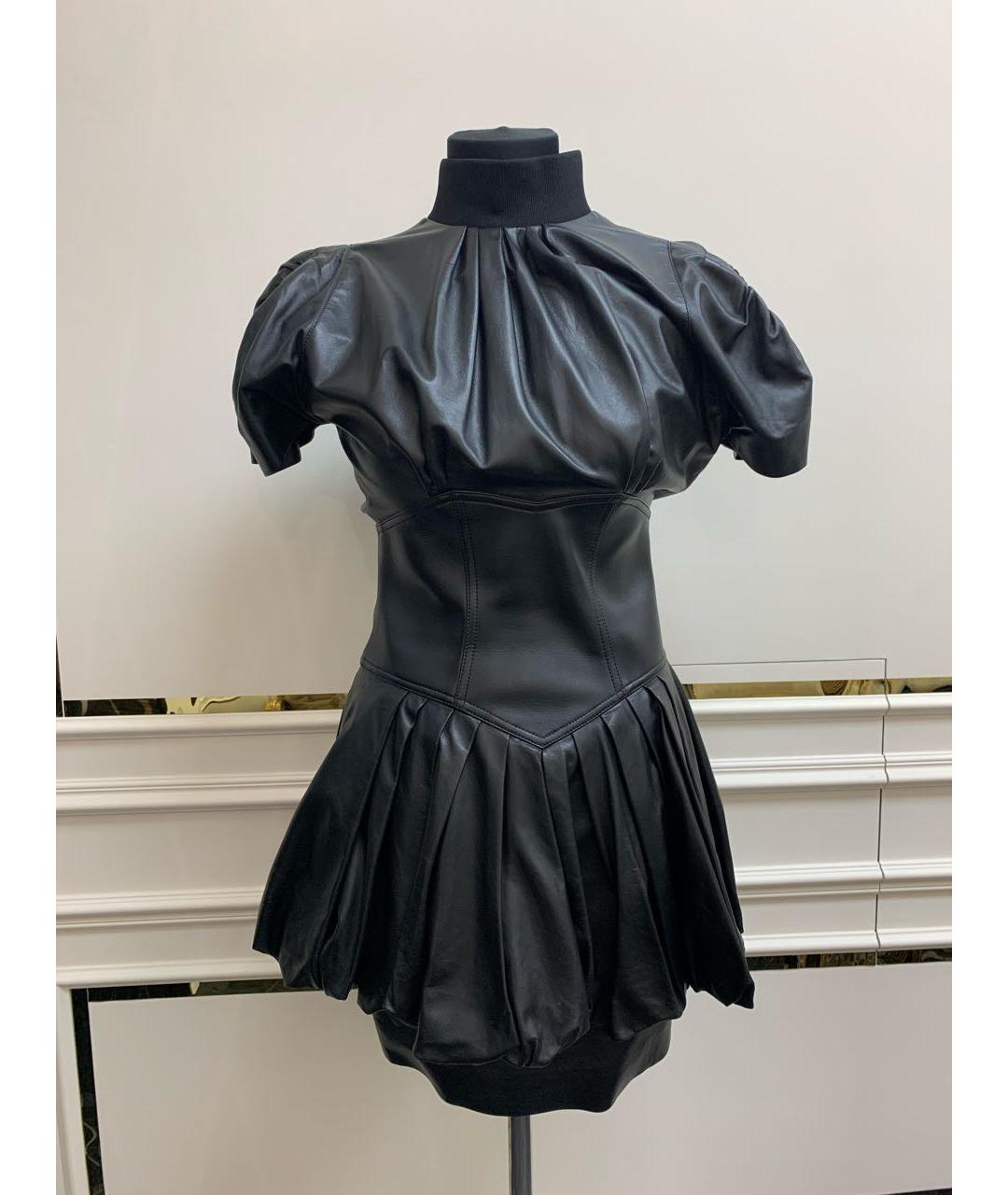 LOUIS VUITTON PRE-OWNED Черное кожаное платье, фото 9