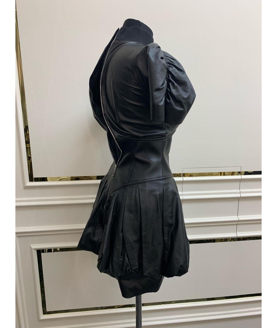 LOUIS VUITTON PRE-OWNED Черное кожаное платье, фото 4