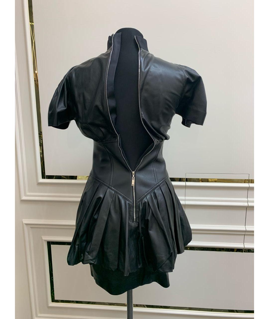 LOUIS VUITTON PRE-OWNED Черное кожаное платье, фото 5