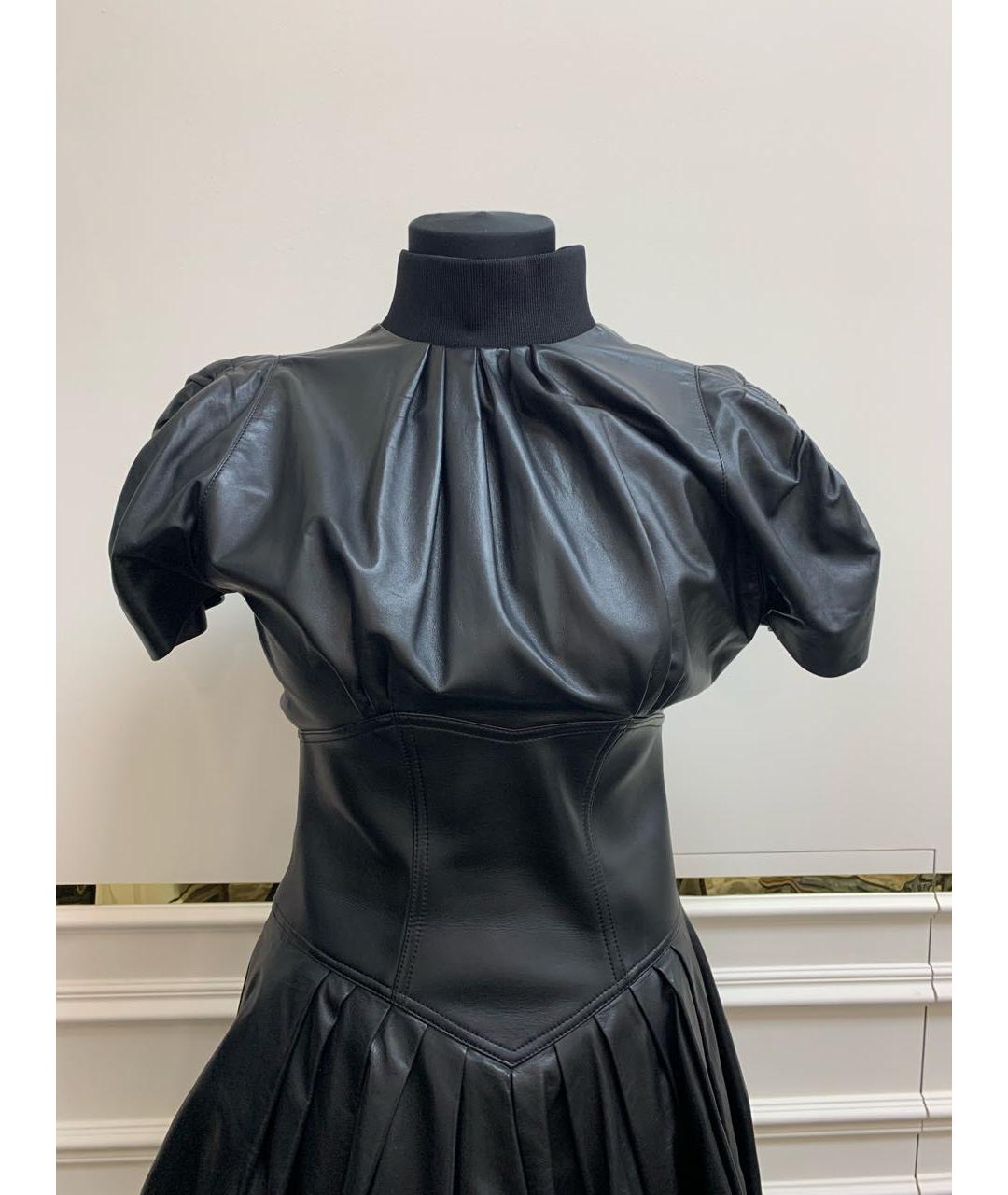 LOUIS VUITTON PRE-OWNED Черное кожаное платье, фото 3