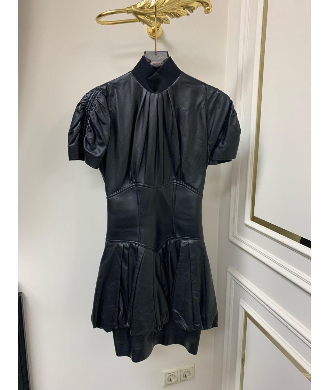 LOUIS VUITTON PRE-OWNED Черное кожаное платье, фото 7