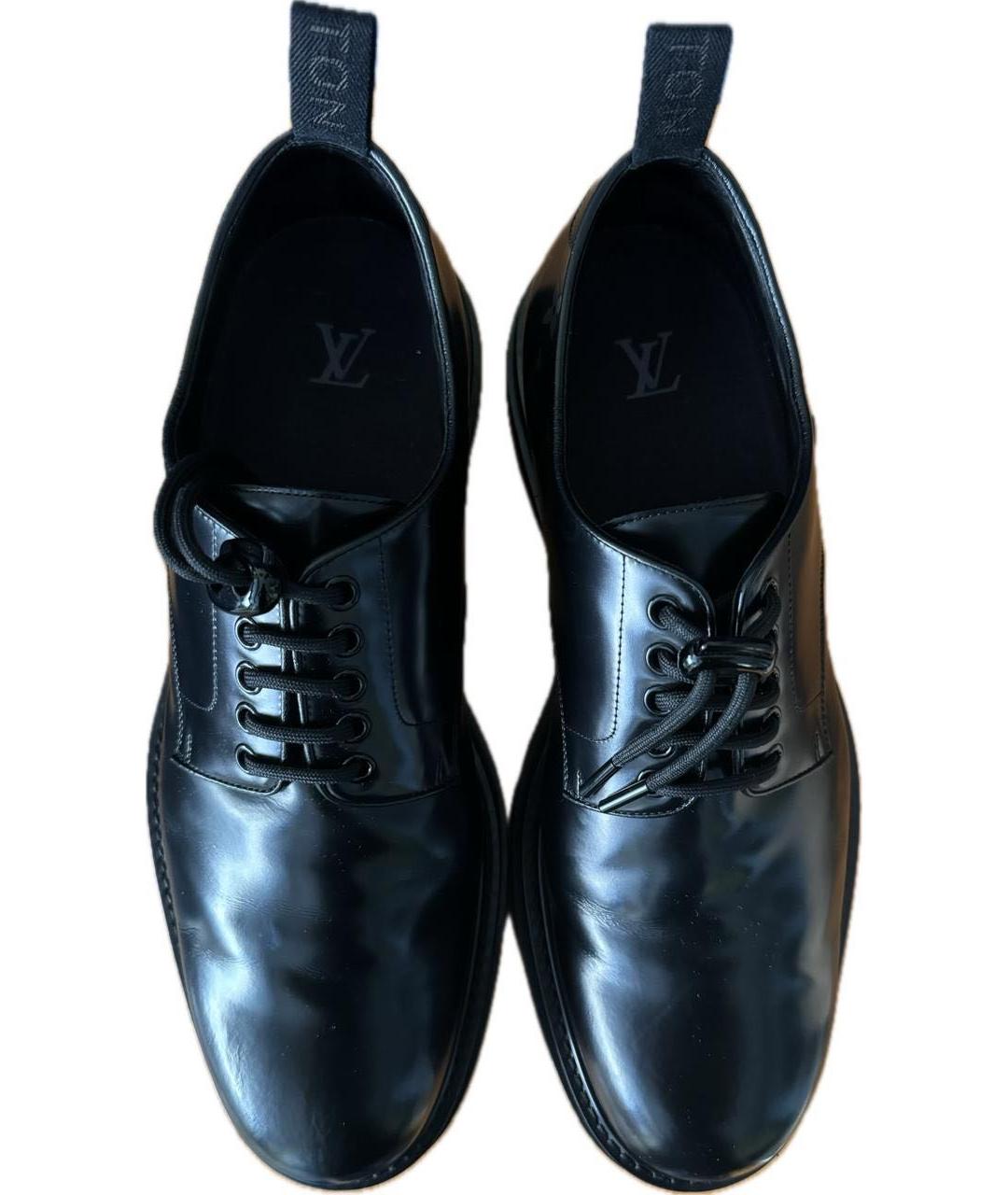 LOUIS VUITTON PRE-OWNED Черные низкие ботинки из лакированной кожи, фото 2