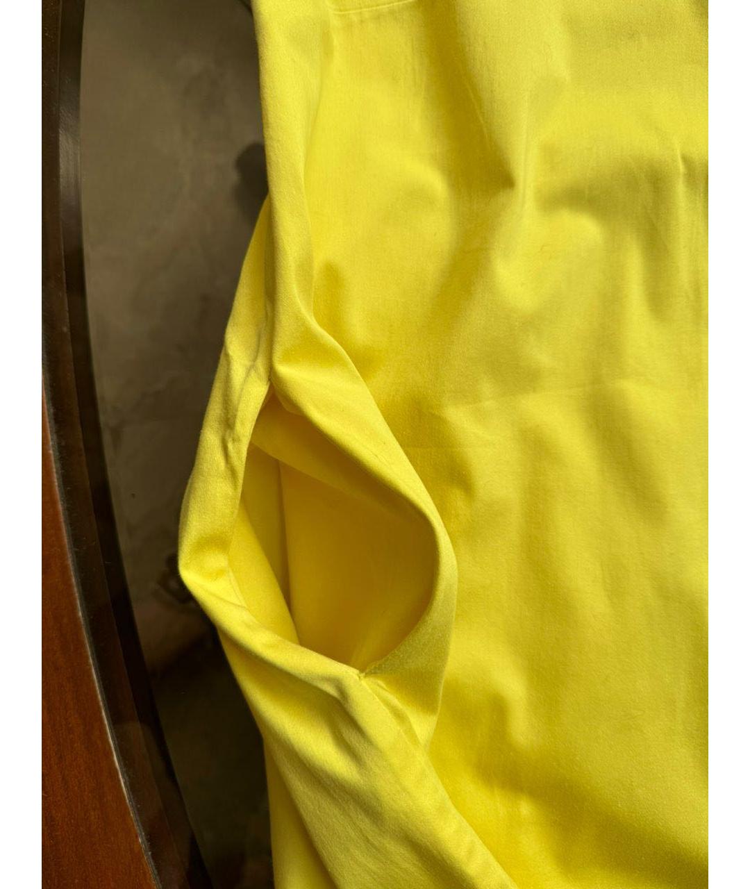 P.A.R.O.S.H. Желтое хлопковое повседневное платье, фото 3