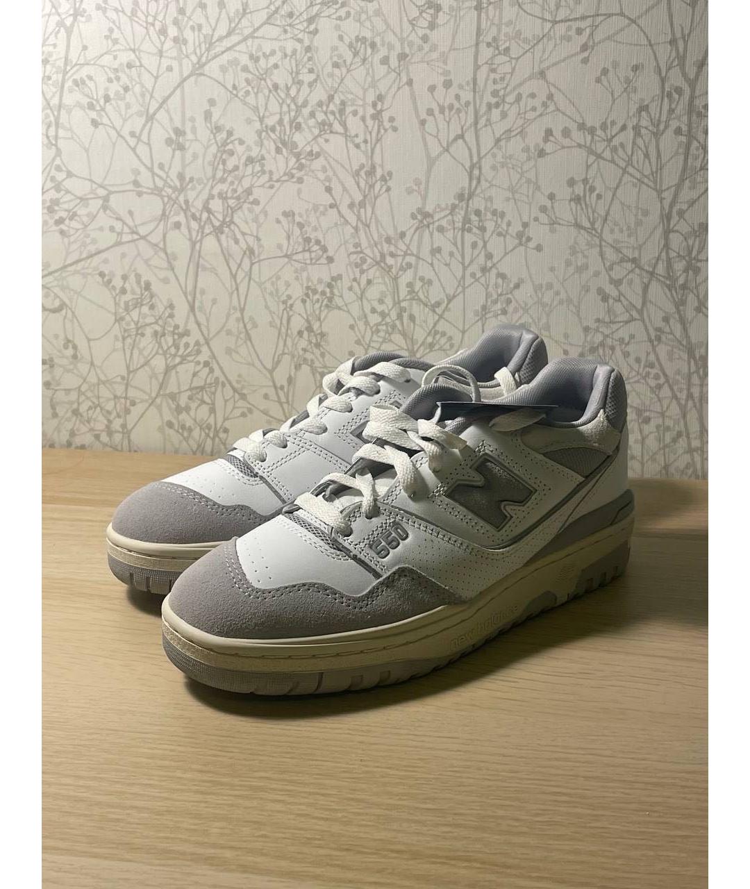 NEW BALANCE Белые кожаные кроссовки, фото 8