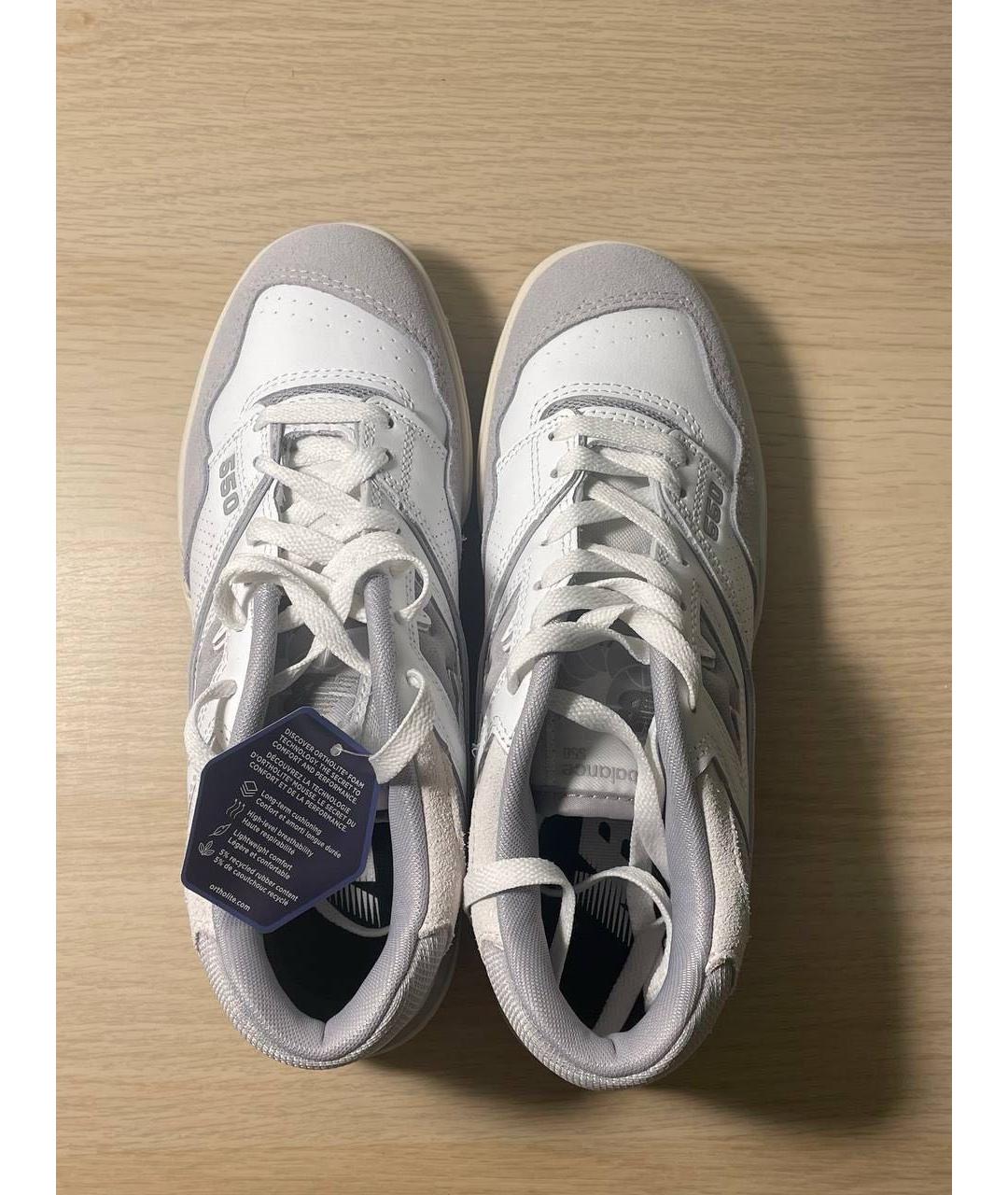NEW BALANCE Белые кожаные кроссовки, фото 4