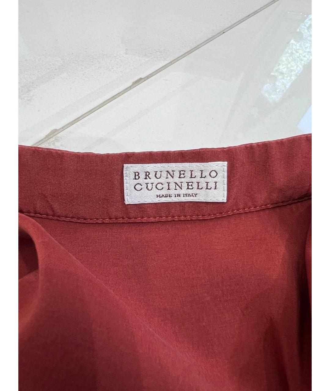 BRUNELLO CUCINELLI Бордовая блузы, фото 4