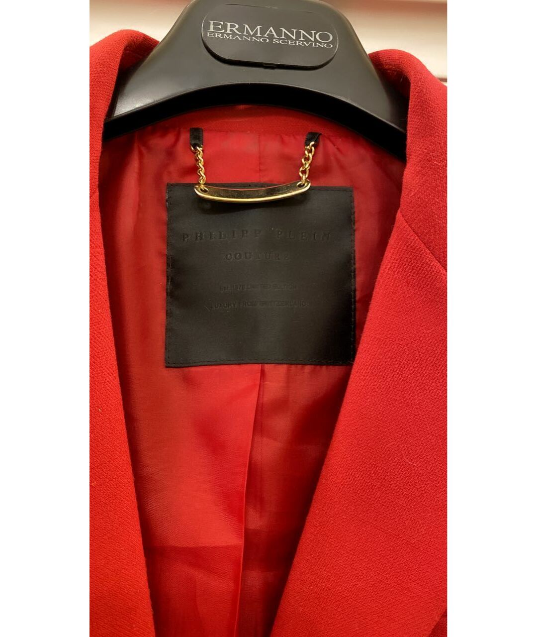 PHILIPP PLEIN Красный шерстяной жакет/пиджак, фото 3