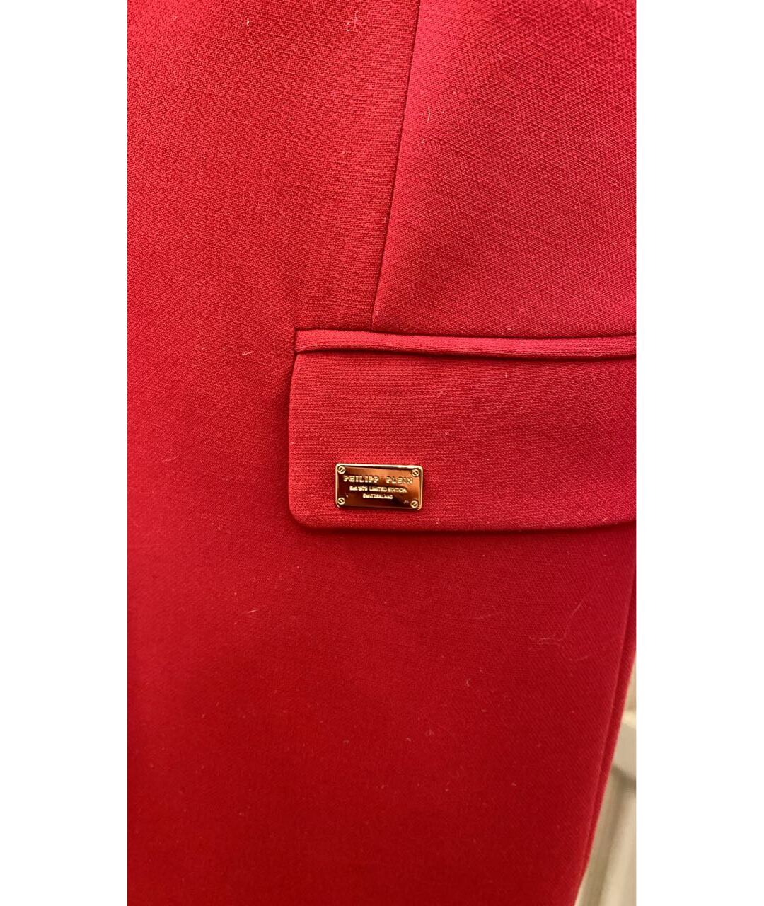 PHILIPP PLEIN Красный шерстяной жакет/пиджак, фото 6