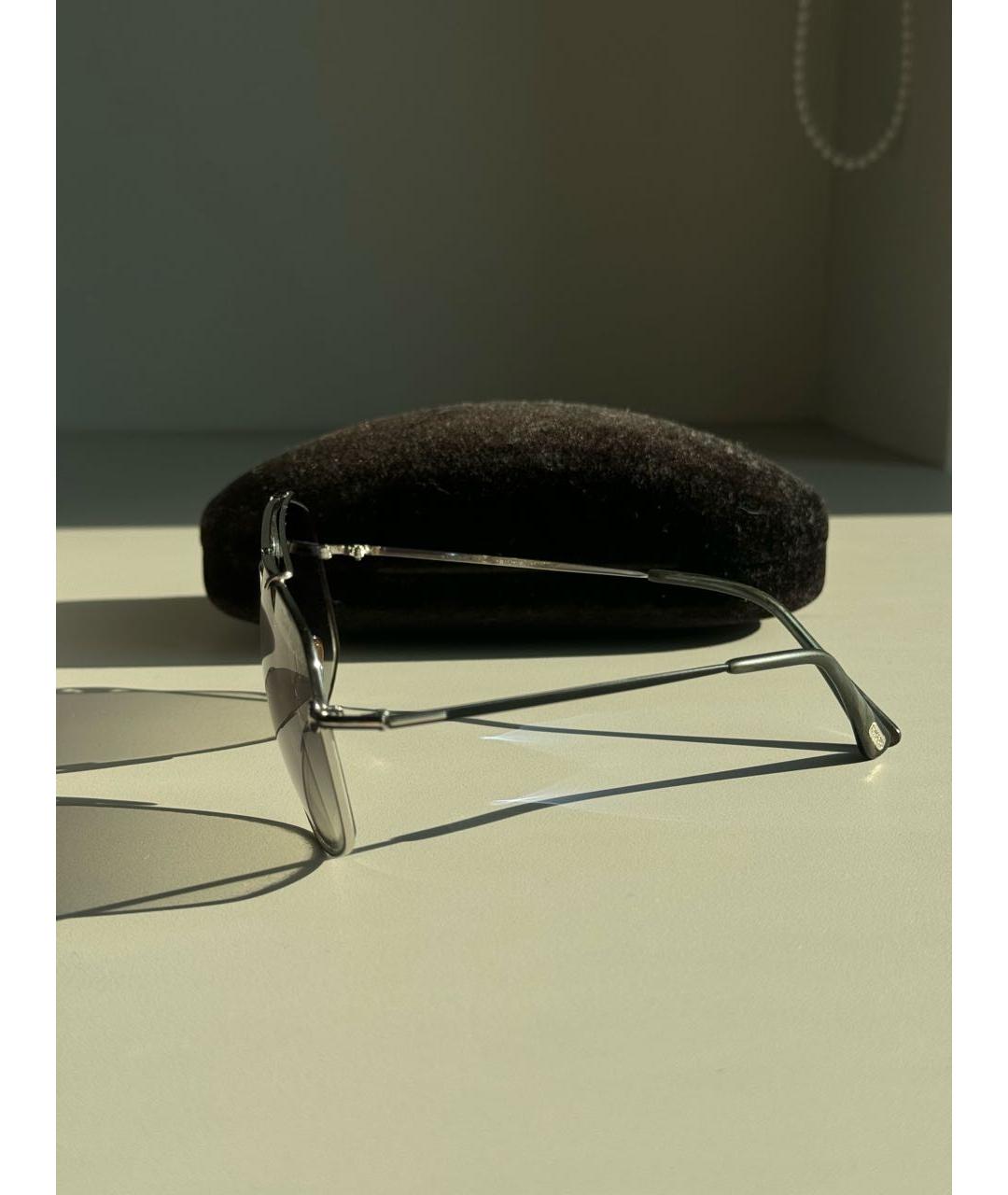 TOM FORD Серые металлические солнцезащитные очки, фото 4
