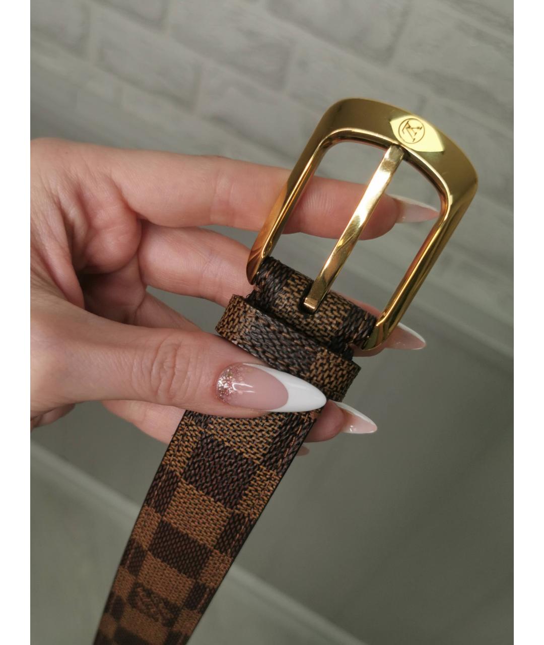 LOUIS VUITTON PRE-OWNED Коричневый ремень, фото 6