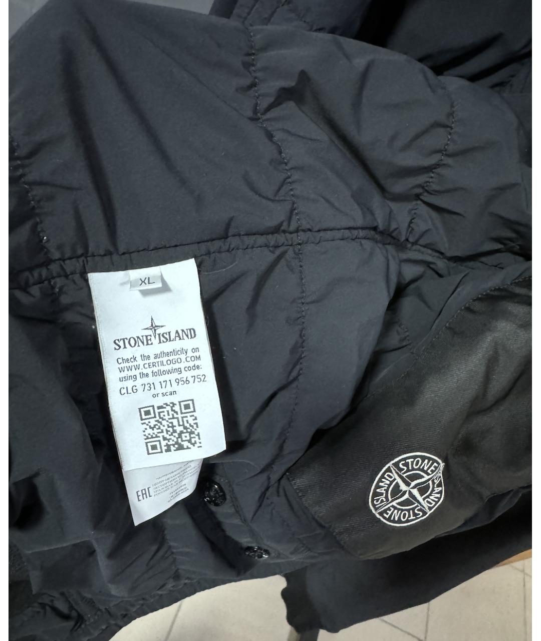STONE ISLAND Черная куртка, фото 5