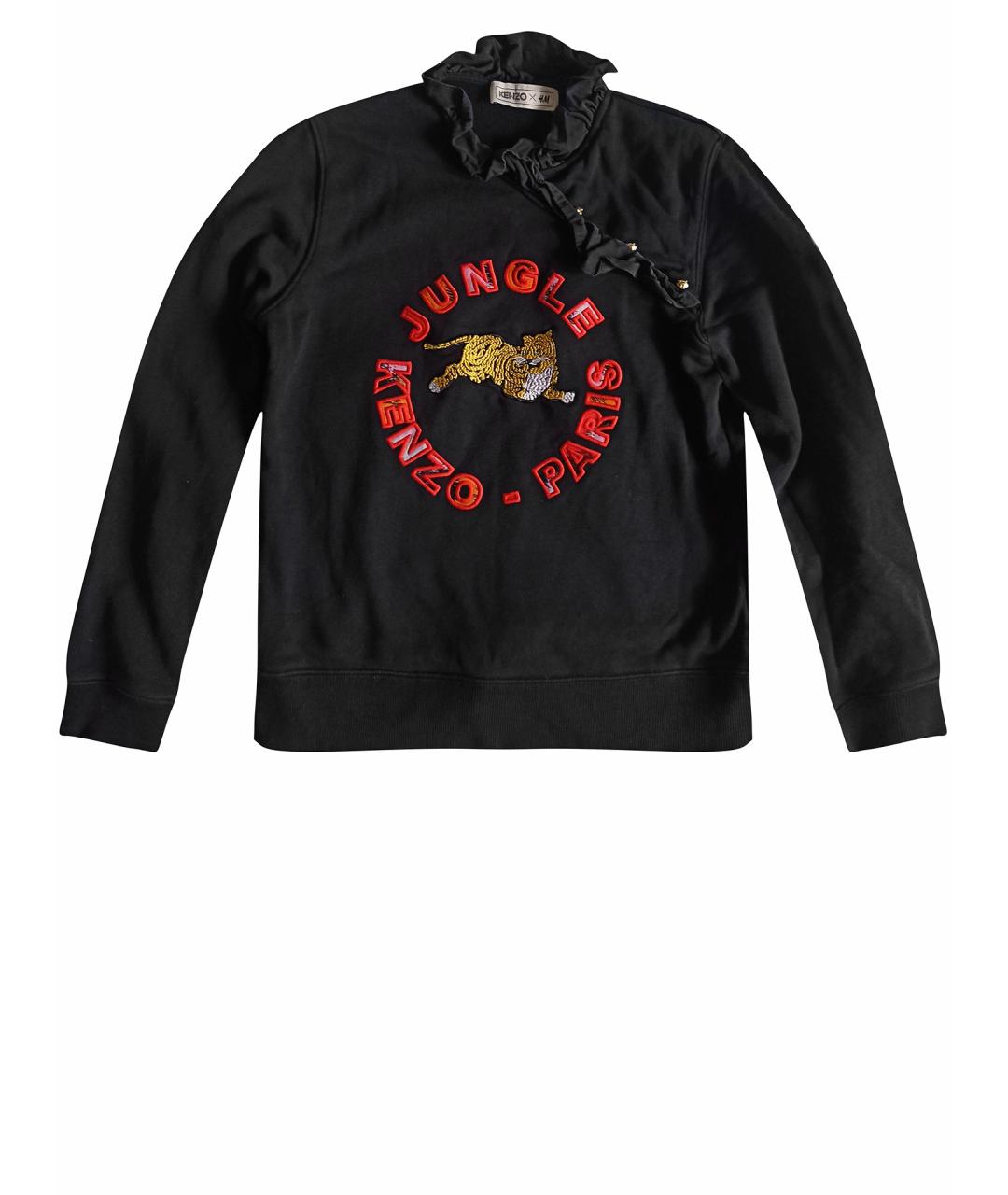 KENZO Черный хлопковый джемпер / свитер, фото 1