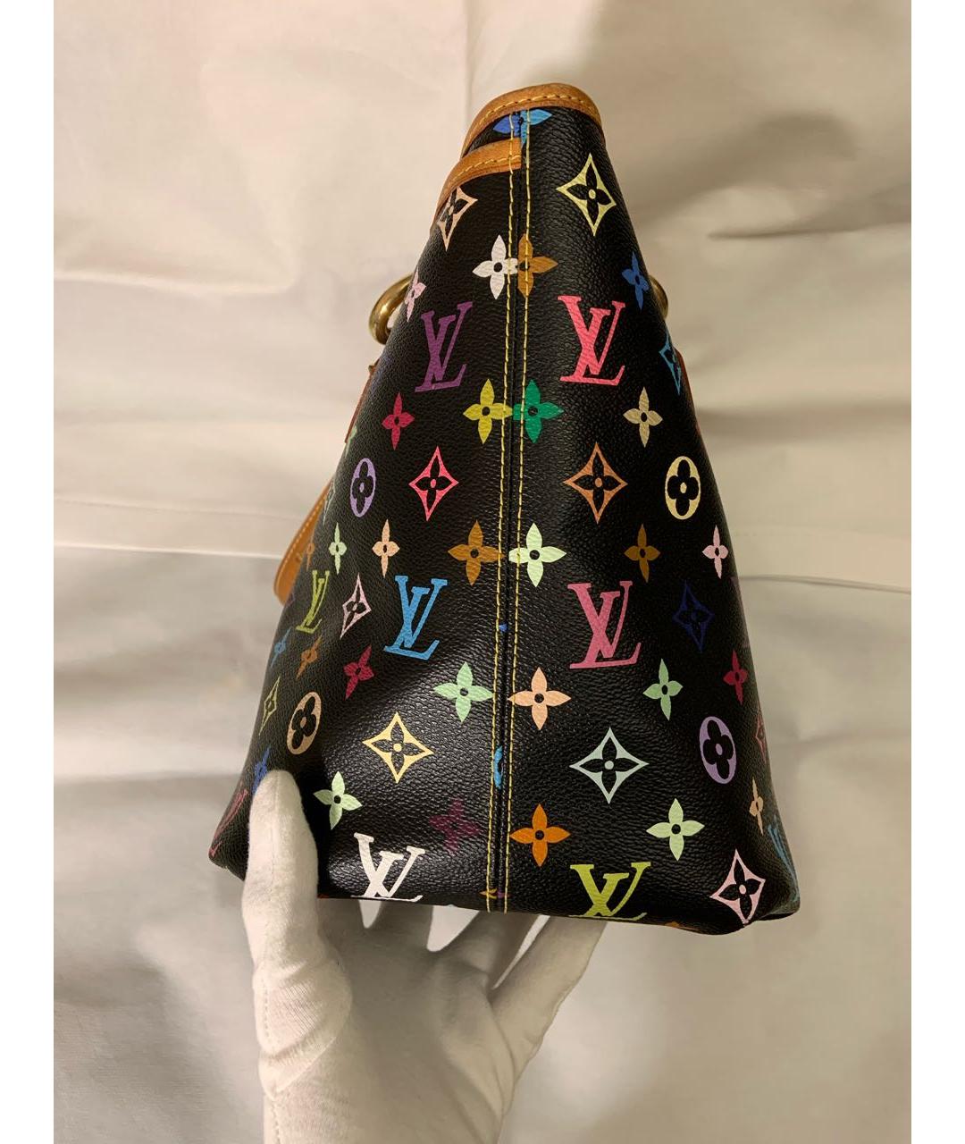 LOUIS VUITTON Коричневая кожаная сумка тоут, фото 6