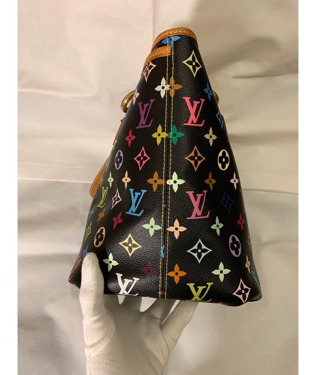 LOUIS VUITTON PRE-OWNED Коричневая кожаная сумка тоут, фото 6