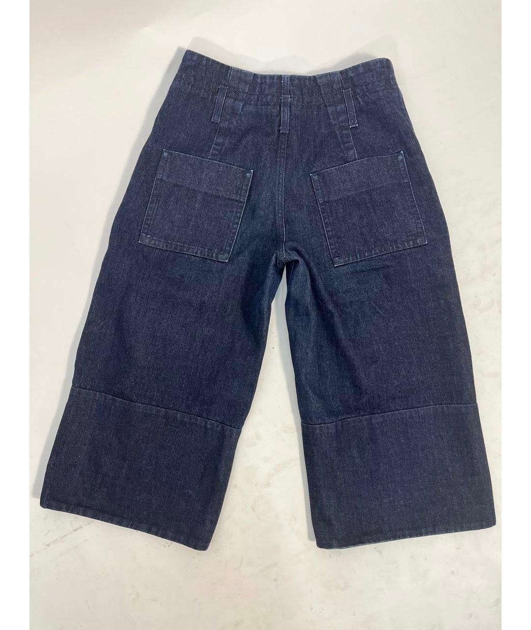 MARNI Синие хлопковые прямые джинсы, фото 6