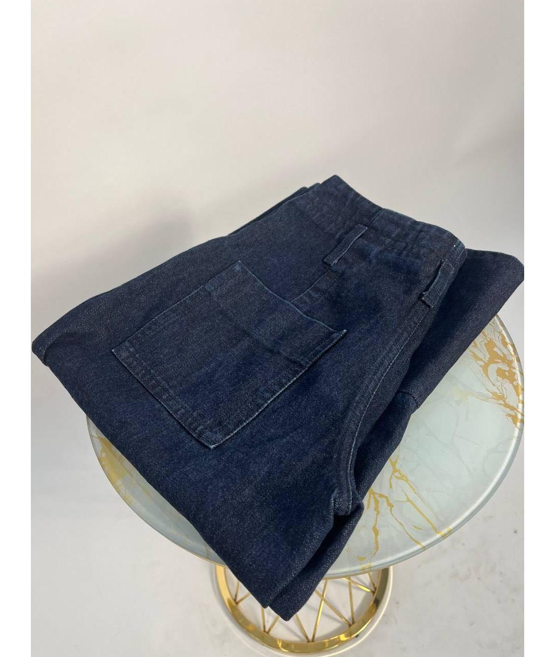 MARNI Синие хлопковые прямые джинсы, фото 7