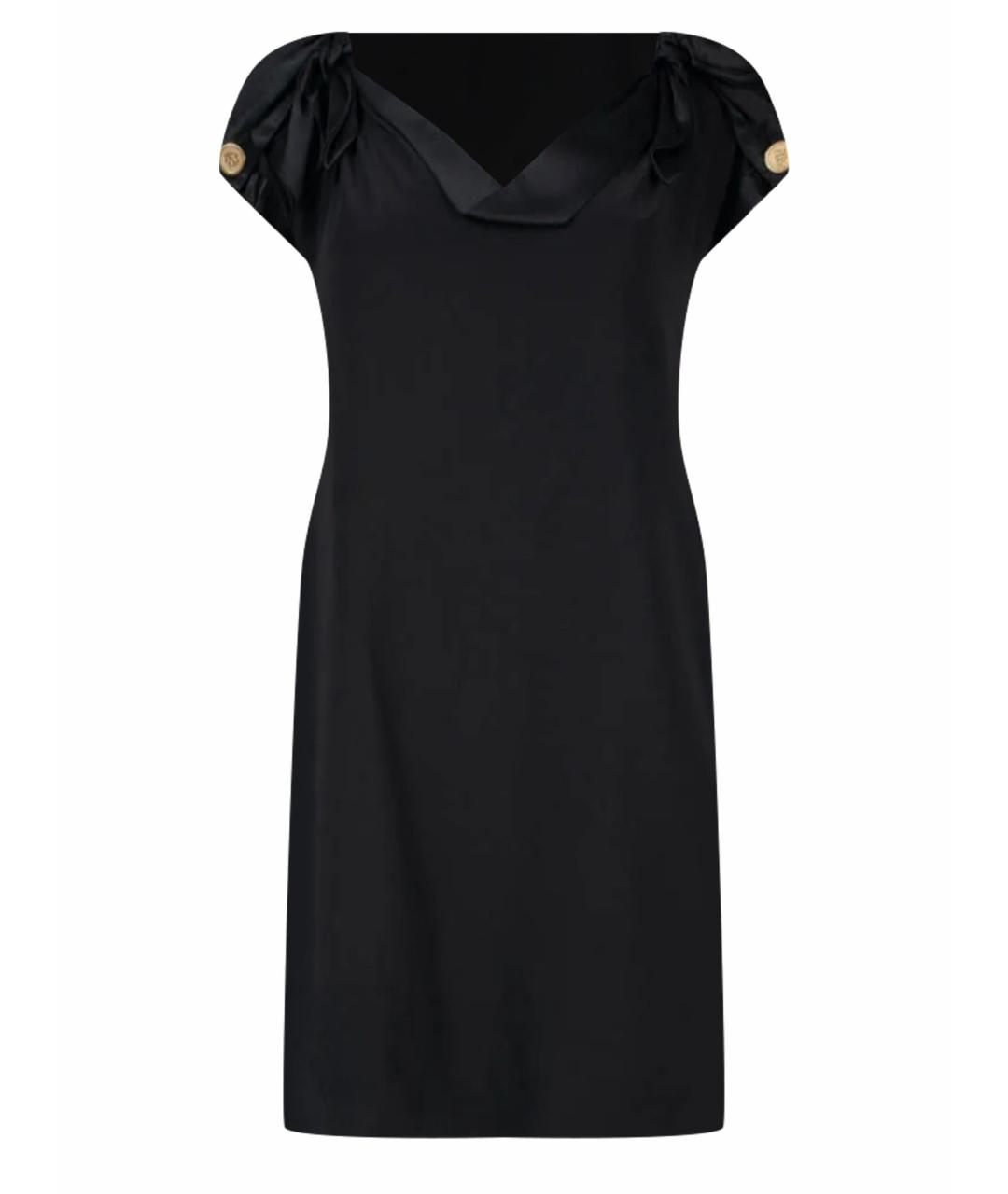 GUCCI Черное шелковое вечернее платье, фото 1