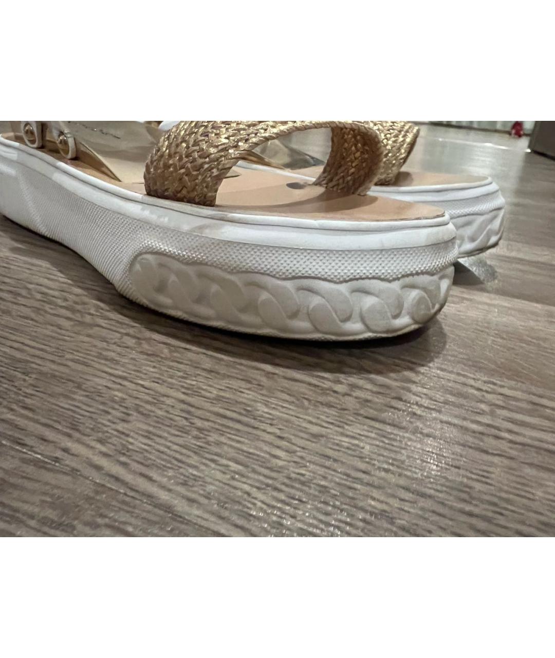 CASADEI Белые кожаные сандалии, фото 7