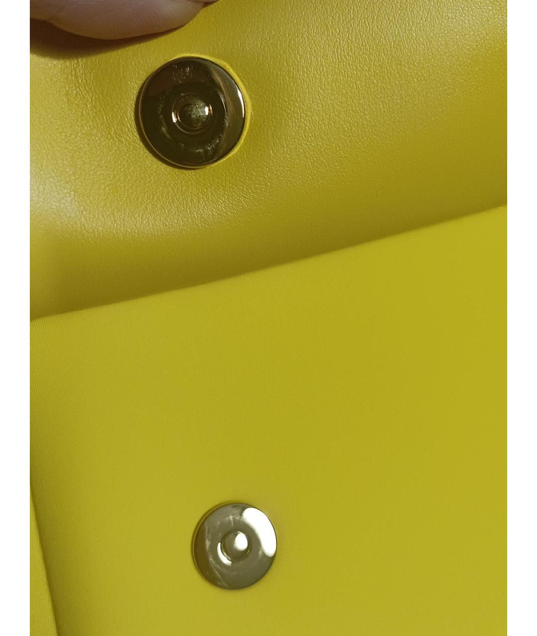DOLCE&GABBANA Желтая синтетическая сумка через плечо, фото 9