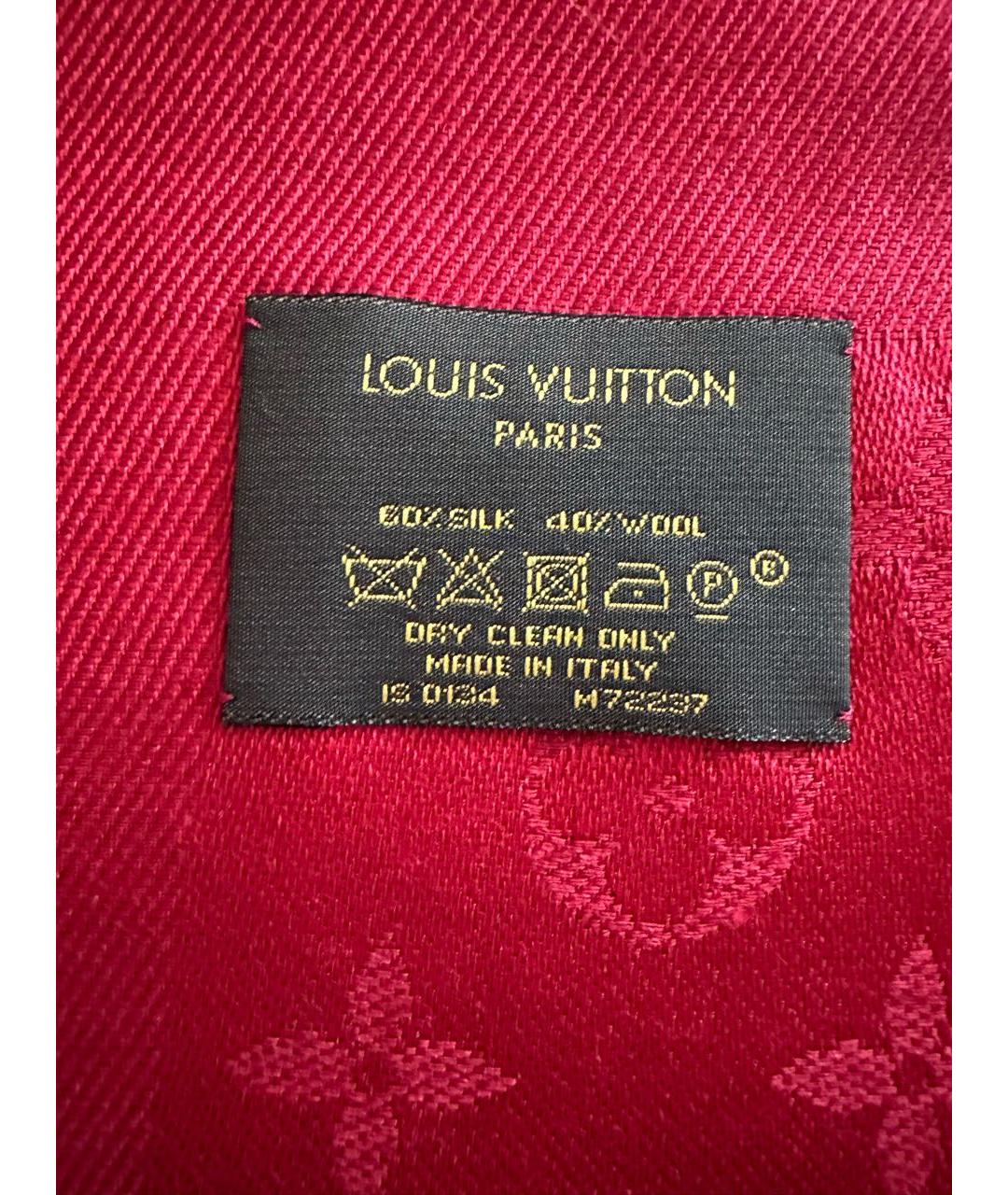 LOUIS VUITTON PRE-OWNED Бордовый платок, фото 2