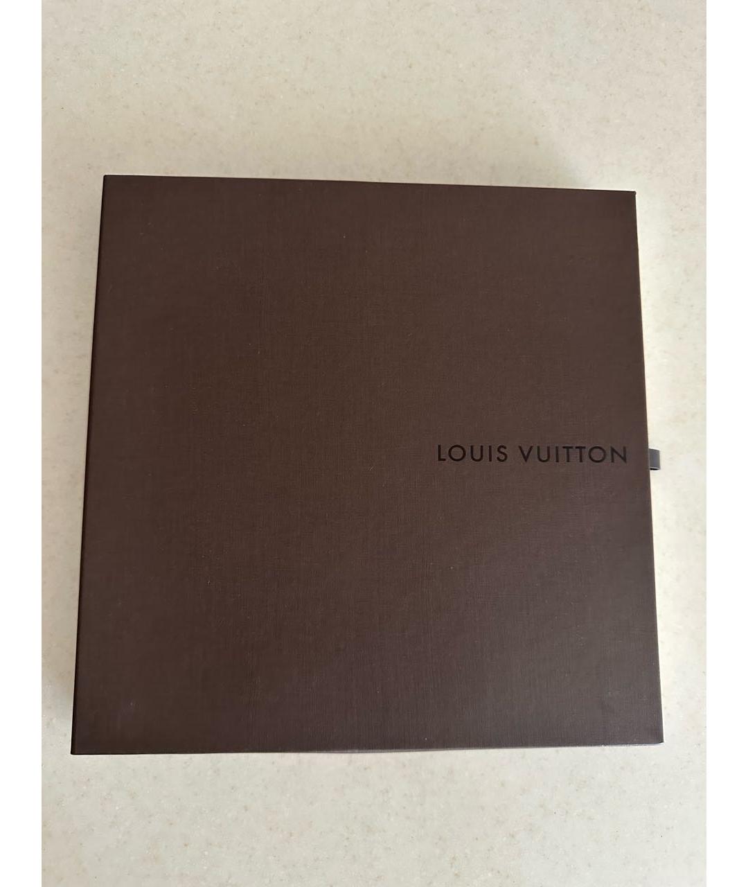 LOUIS VUITTON PRE-OWNED Бордовый платок, фото 4