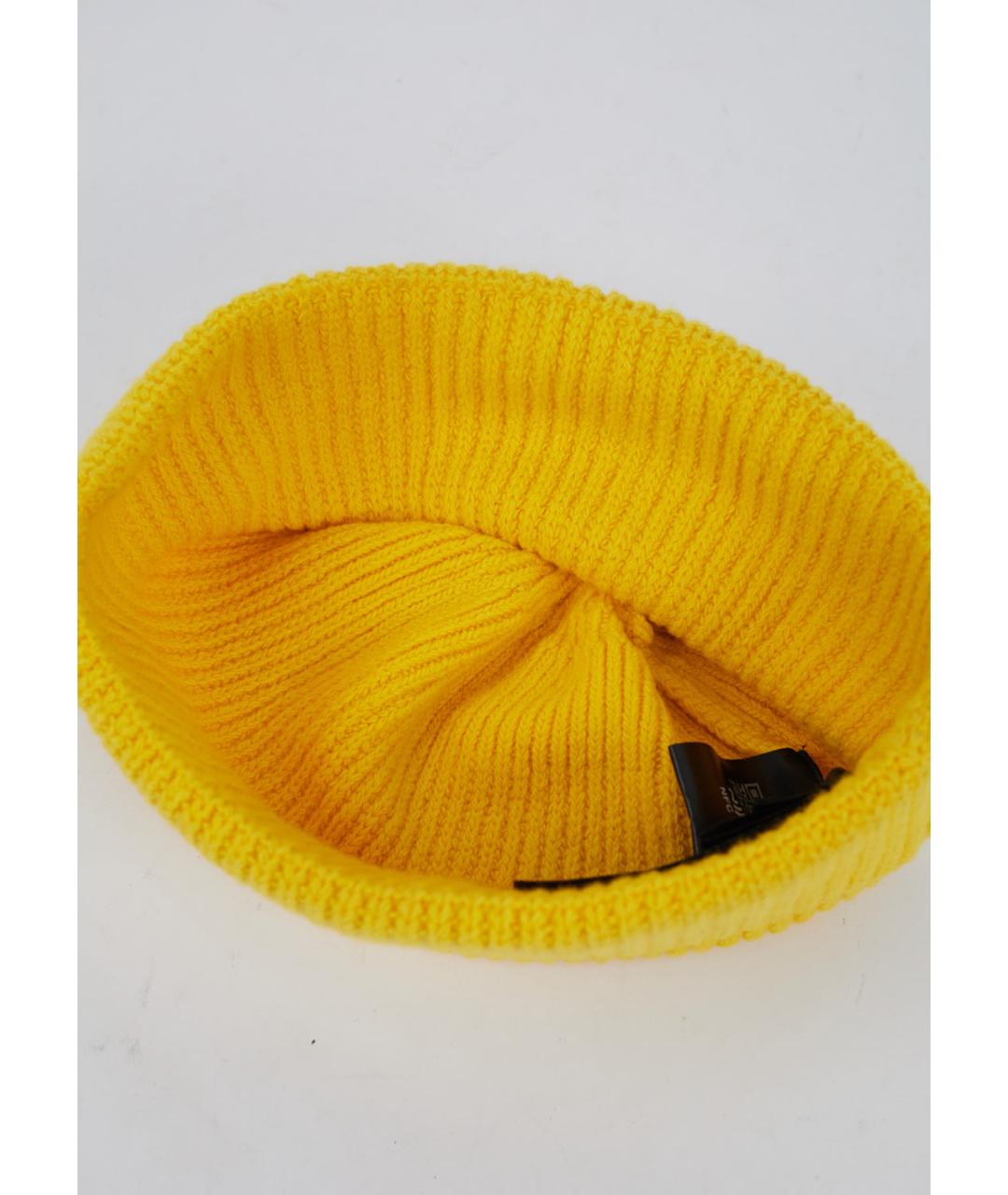 PRADA Желтая шерстяная шапка, фото 4