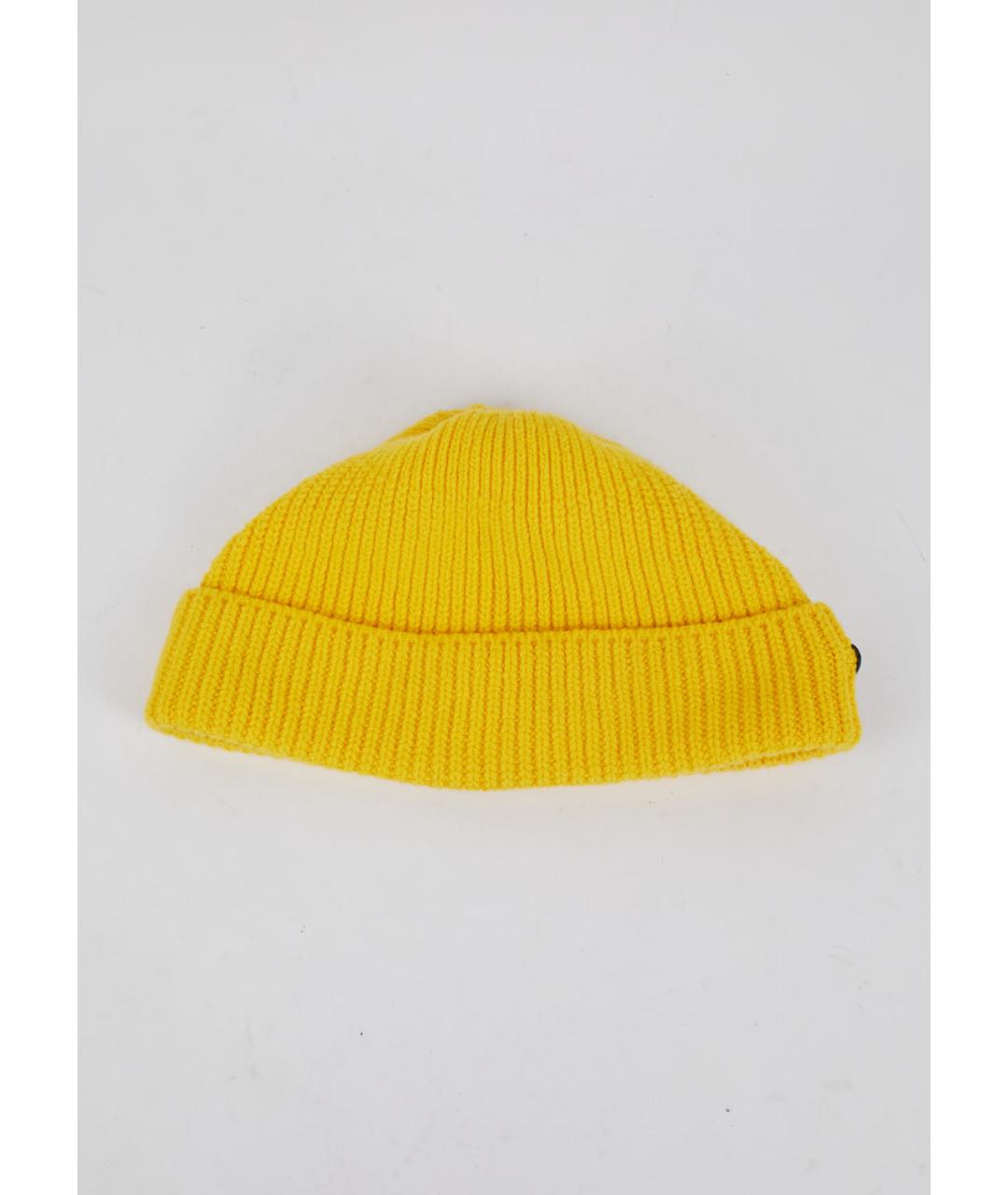 PRADA Желтая шерстяная шапка, фото 2