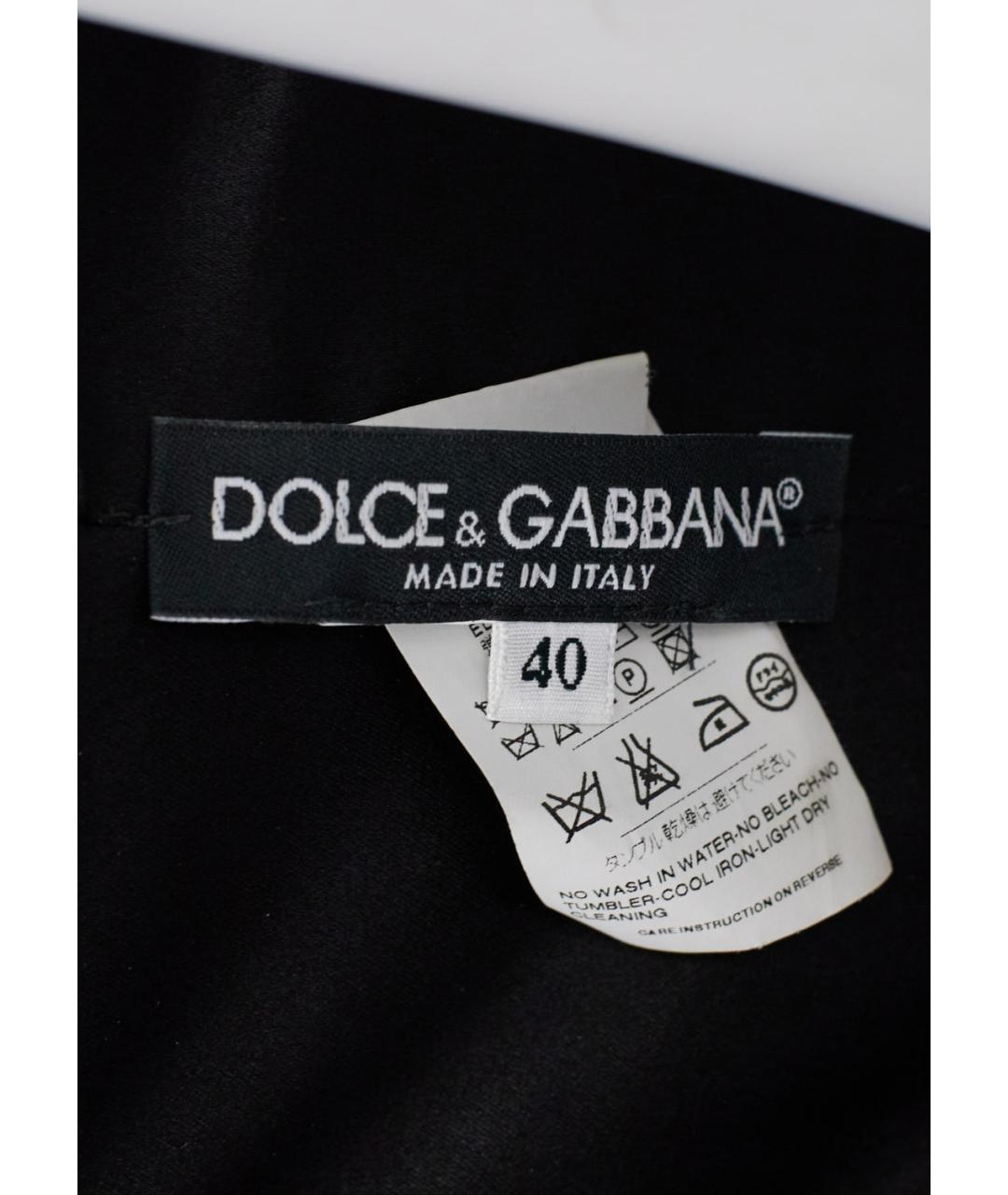 DOLCE&GABBANA Черное шелковое вечернее платье, фото 3