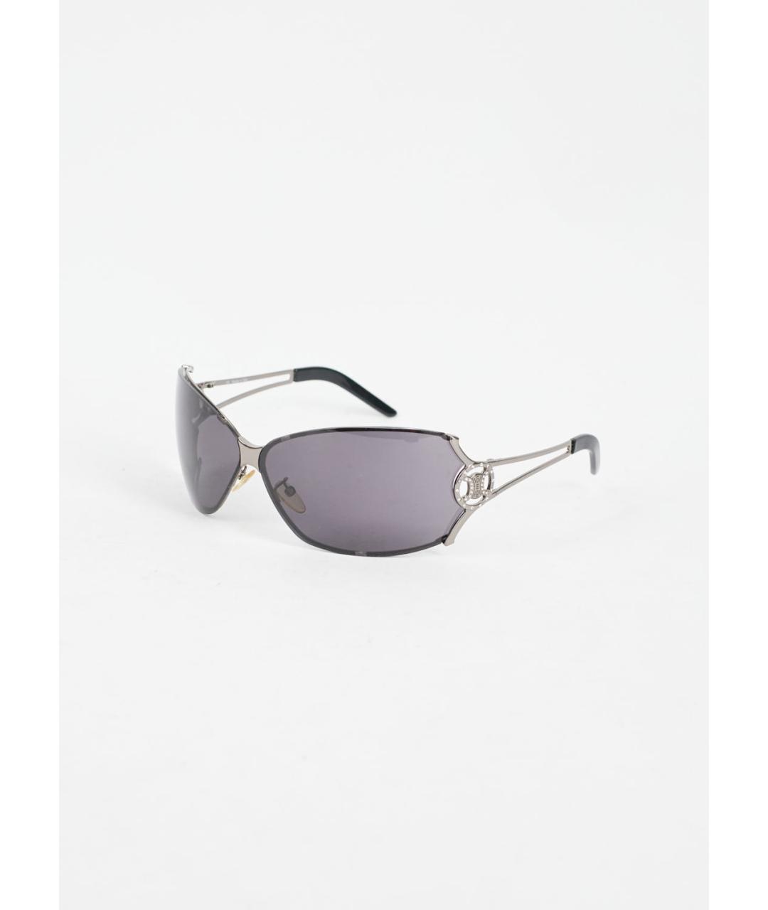 CELINE PRE-OWNED Черные металлические солнцезащитные очки, фото 2