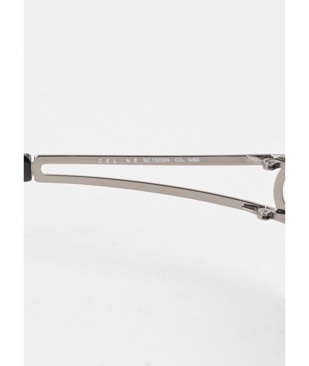 CELINE PRE-OWNED Черные металлические солнцезащитные очки, фото 5