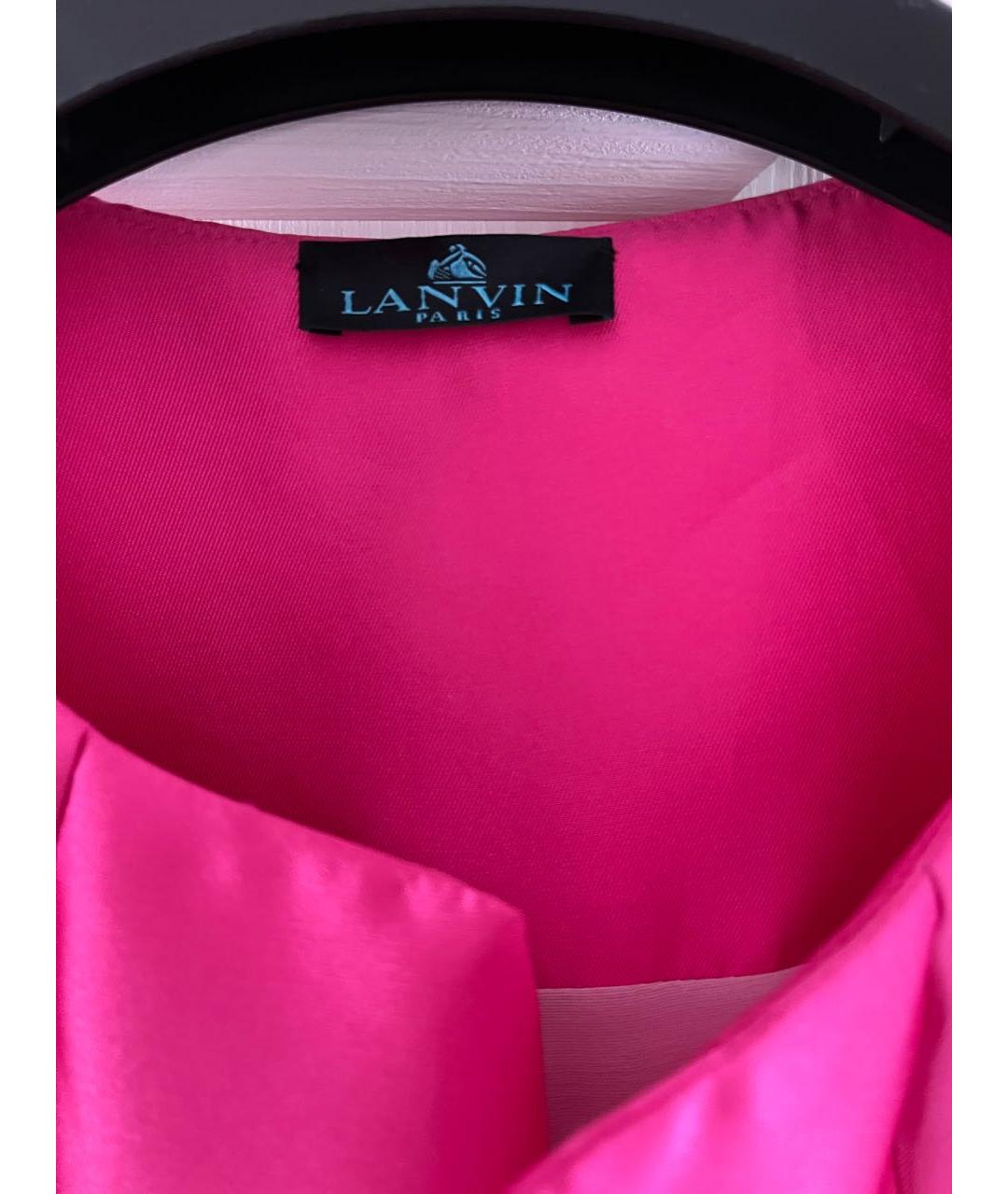 LANVIN Фуксия вискозный жилет, фото 3