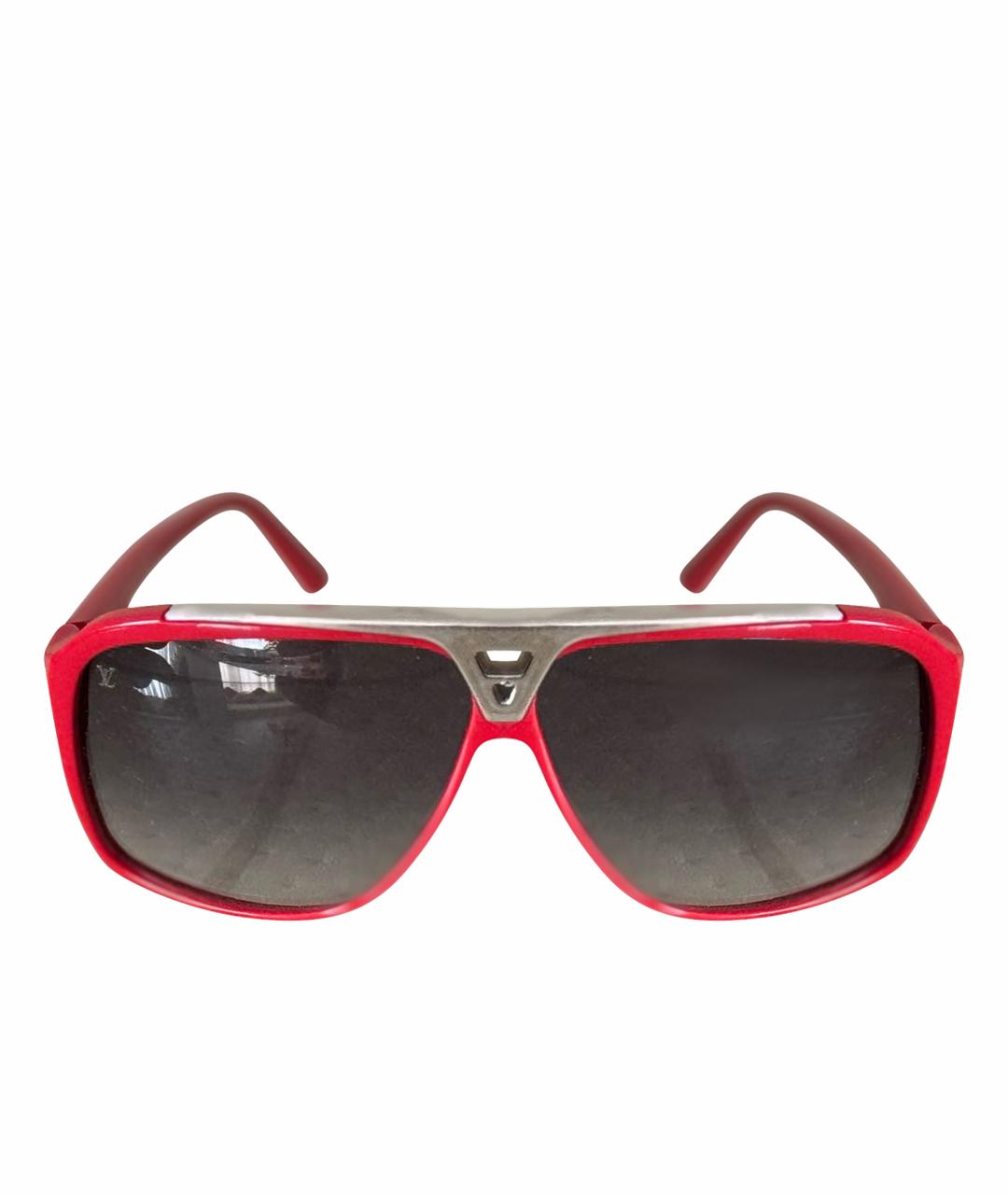 LOUIS VUITTON PRE-OWNED Красные пластиковые солнцезащитные очки, фото 1