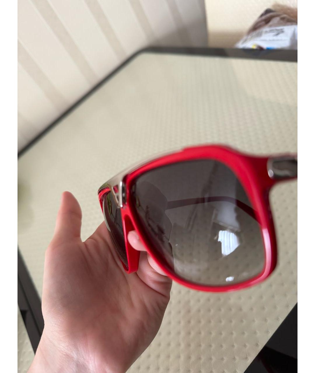 LOUIS VUITTON PRE-OWNED Красные пластиковые солнцезащитные очки, фото 7