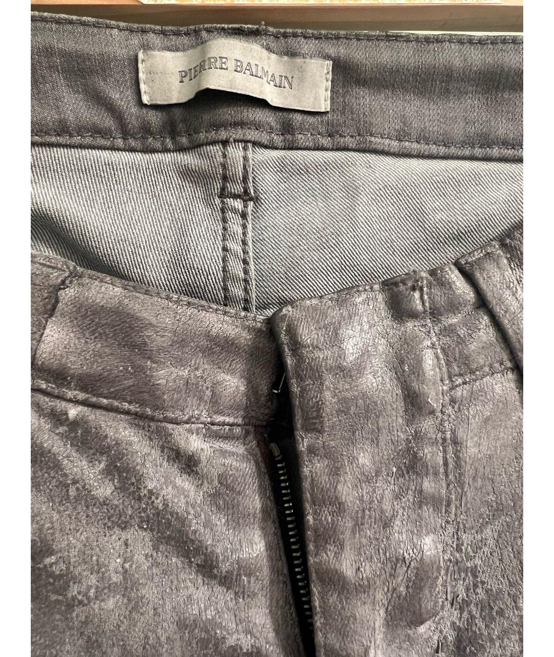 PIERRE BALMAIN Антрацитовые джинсы слим, фото 3