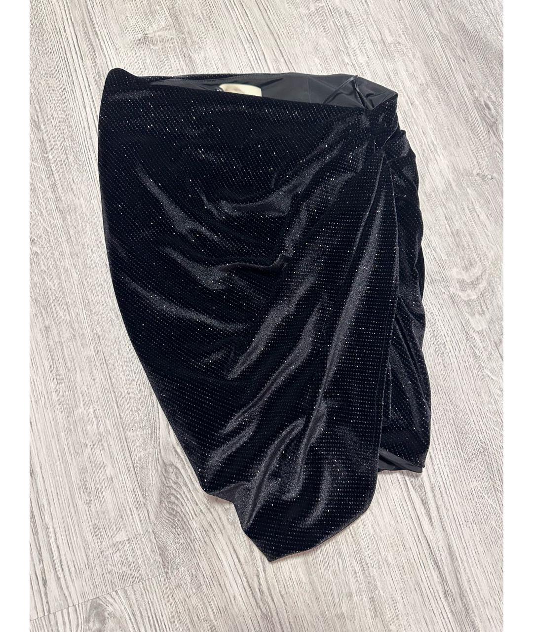 ALEXANDRE VAUTHIER Черная полиэстеровая юбка мини, фото 6