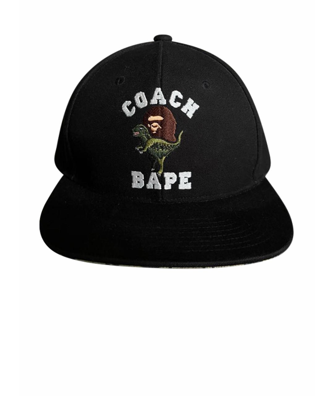 COACH Черная хлопковая кепка/бейсболка, фото 1