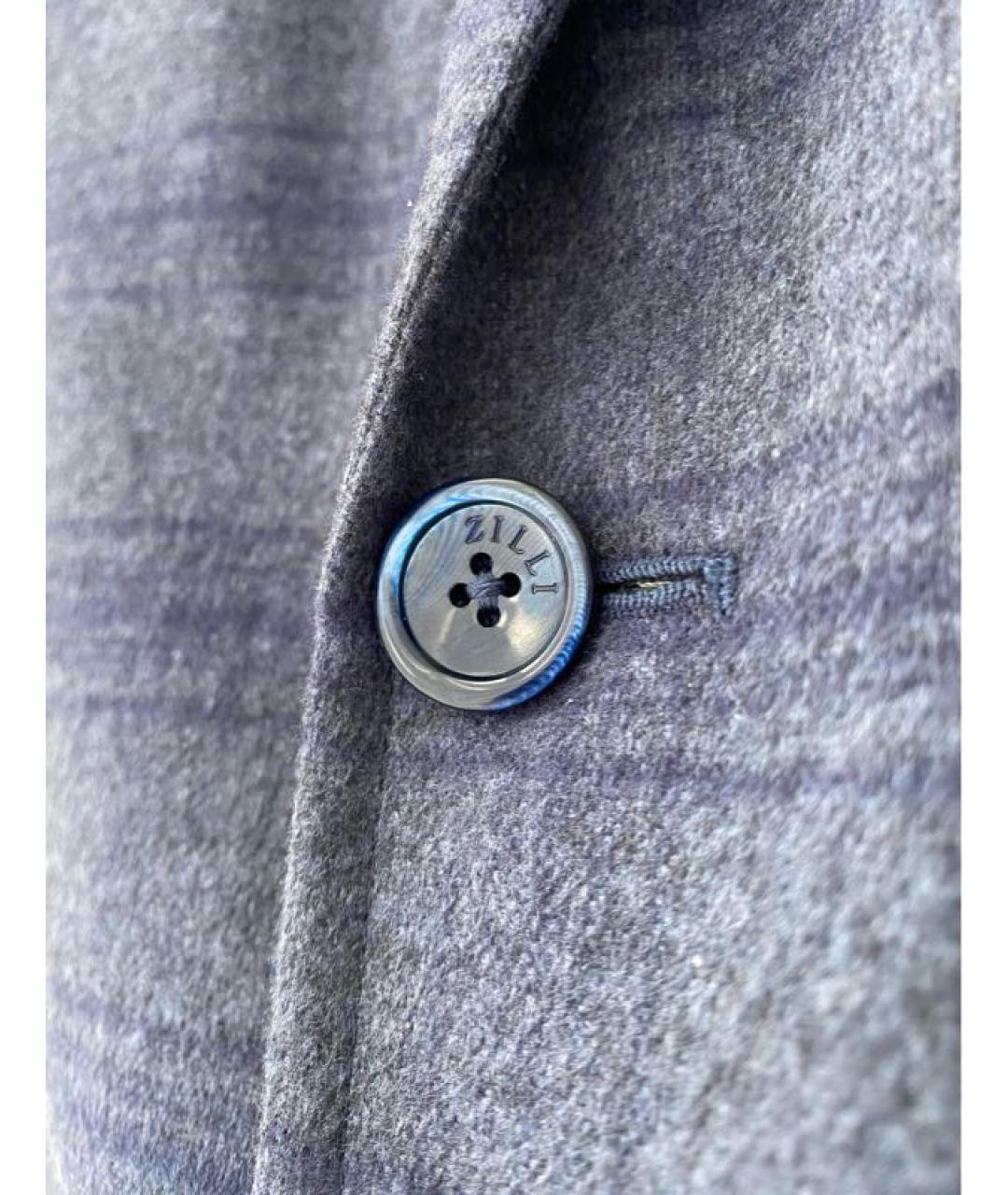 ZILLI Синий кашемировый пиджак, фото 7