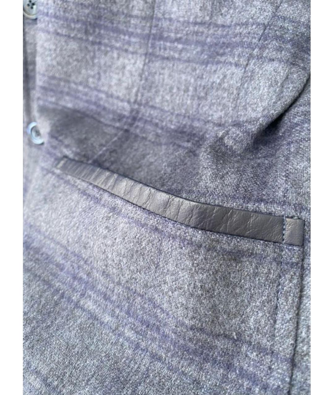 ZILLI Синий кашемировый пиджак, фото 4